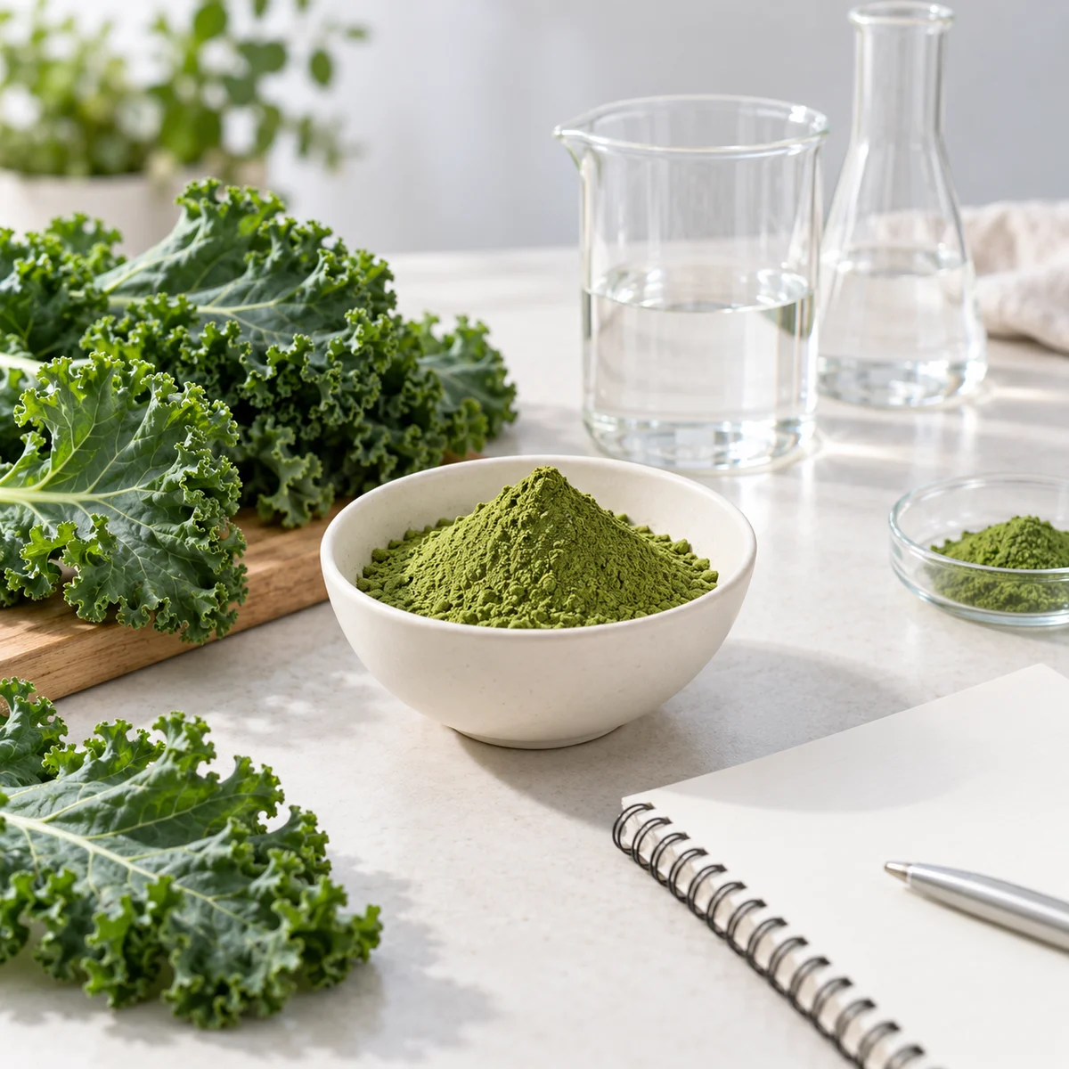 Kale Powder formulation discussion concept