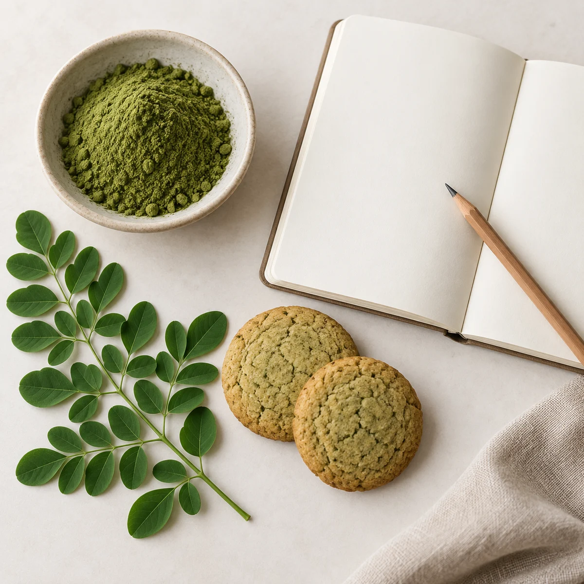 Moringa Leaf Powder formulation discussion concept