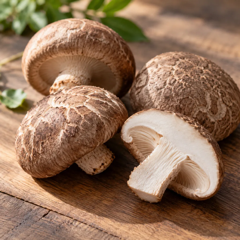Shiitake Mushroom Powder source material concept
