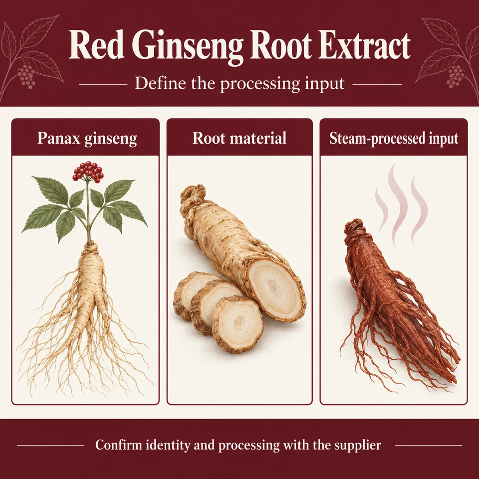 Red Ginseng Root Extract identity and input distinctions