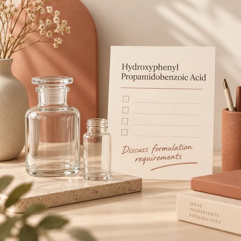 Hydroxyphenyl Propamidobenzoic Acid procurement questions for kg quantity, composition and documents