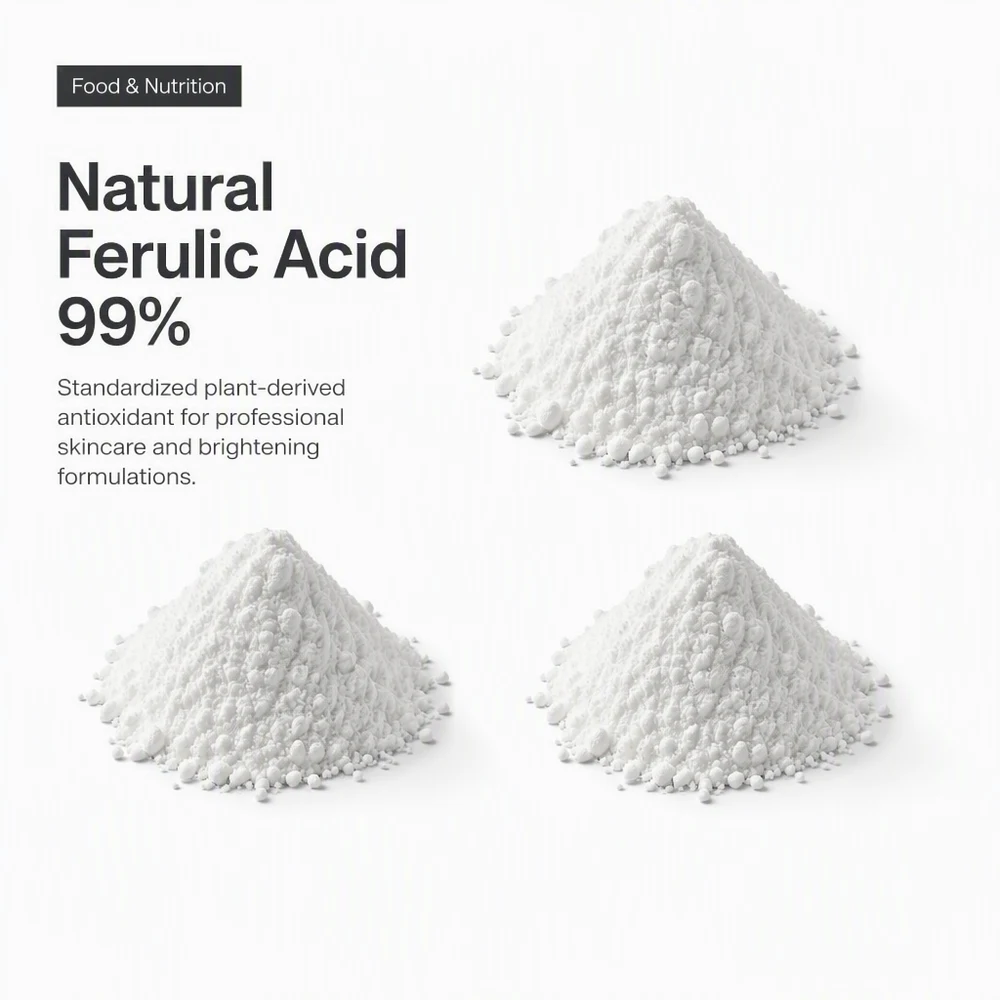 Natural Ferulic Acid 99% for Beauty Ingredient Sourcing