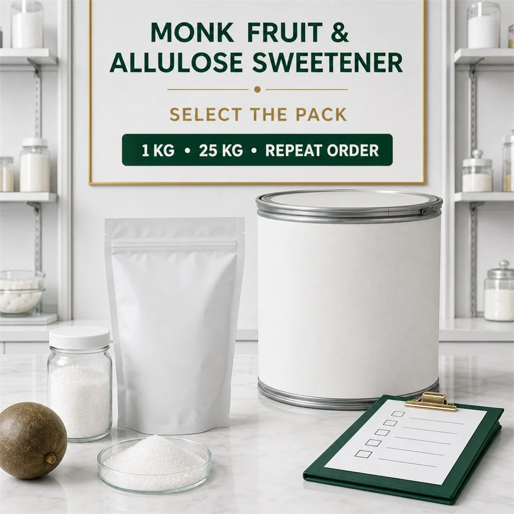 Monk Fruit Sweetener and Allulose Blend for Food Ingredient Sourcing product detail image 6