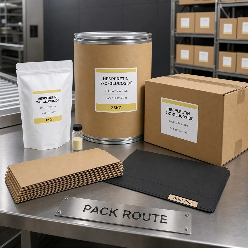 Hesperetin 7-O-Glucoside packaging and supply presentation