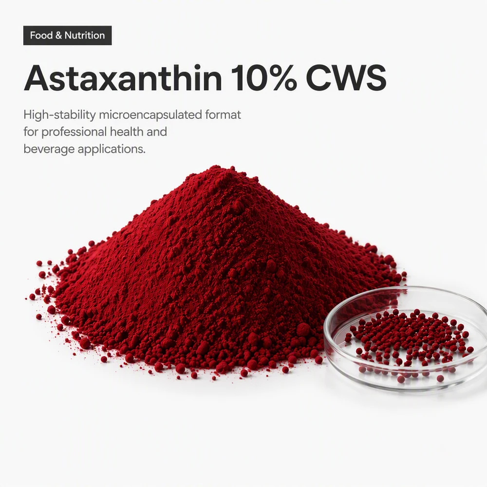 Astaxanthin 10% Microencapsulated Powder for Beauty Ingredient Sourcing