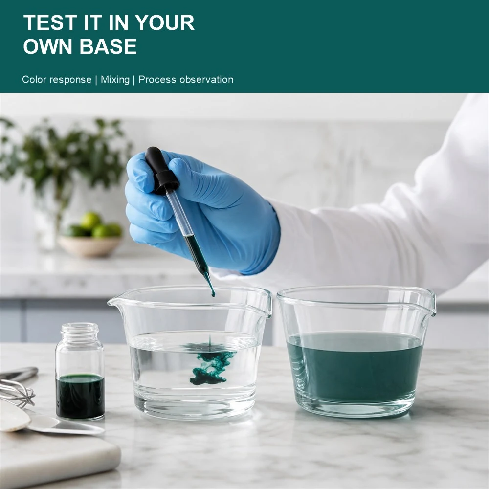 Spirulina Juice Ingredient packaging and supply presentation