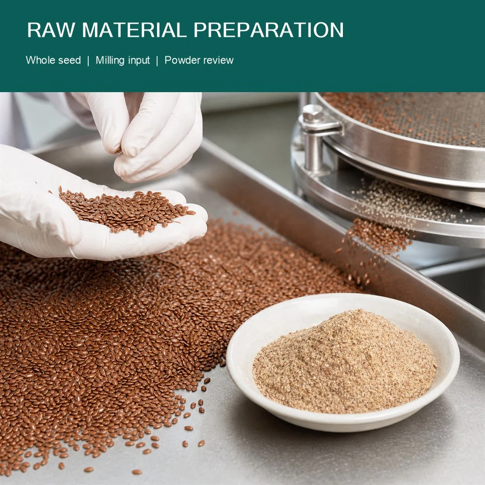 Flaxseed Powder ingredient and specification presentation