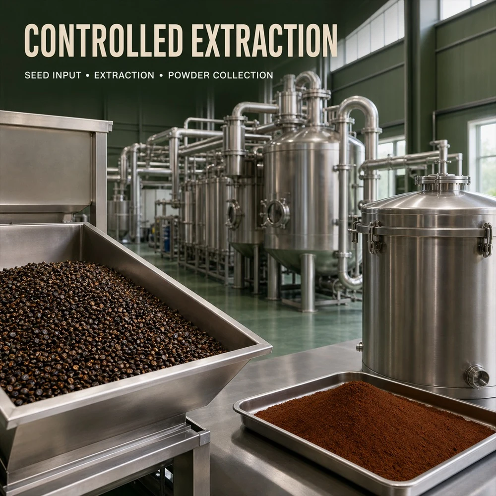 Cassia Seed Extract packaging and supply presentation