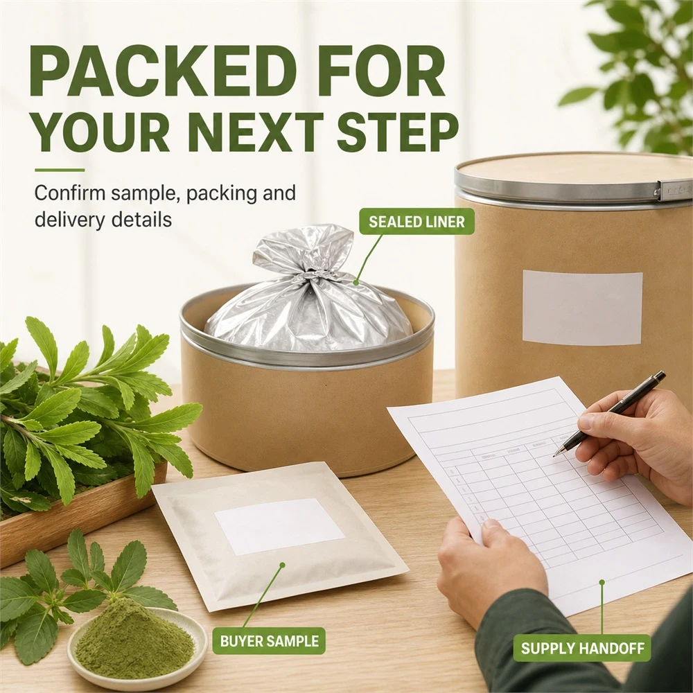 Stevia Leaf Powder application and project presentation