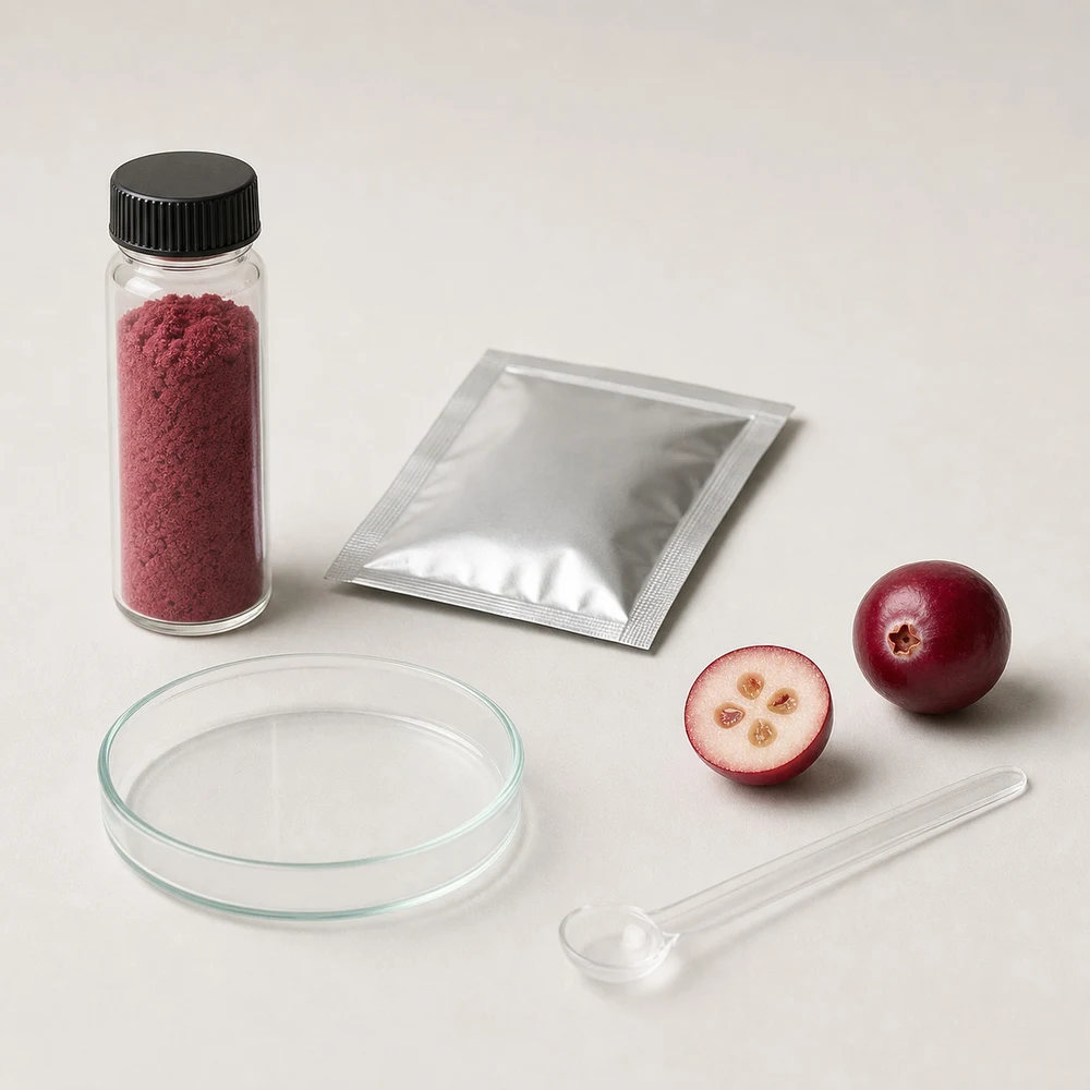 Cranberry Powder application and project presentation