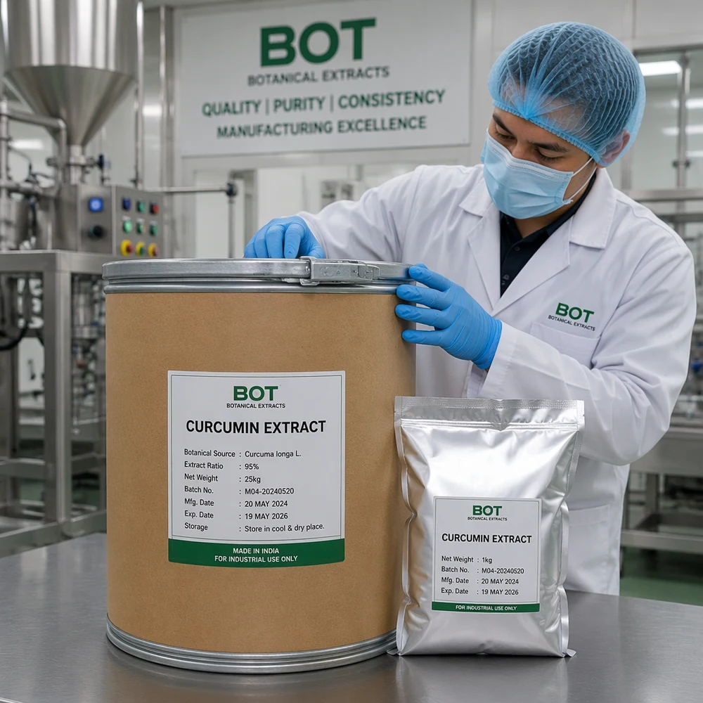 Curcumin Extract packaging and supply presentation