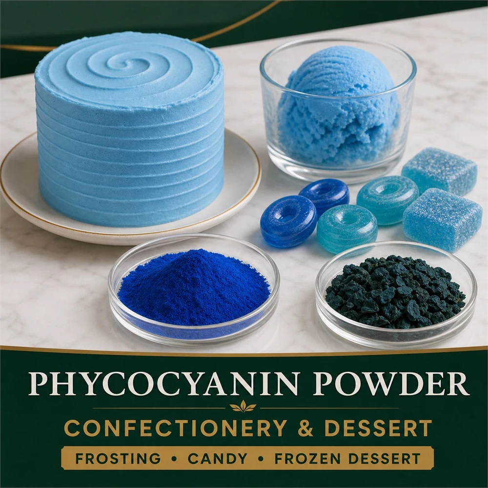 Phycocyanin packaging and supply presentation