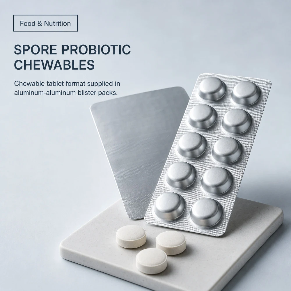 Spore-Forming Probiotic Chewable Tablet for B2B Project Review