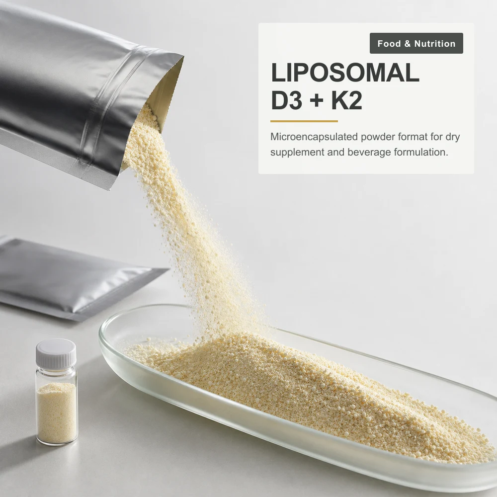 Liposomal Vitamin D3 and K2 Composite Microspheres product sourcing presentation
