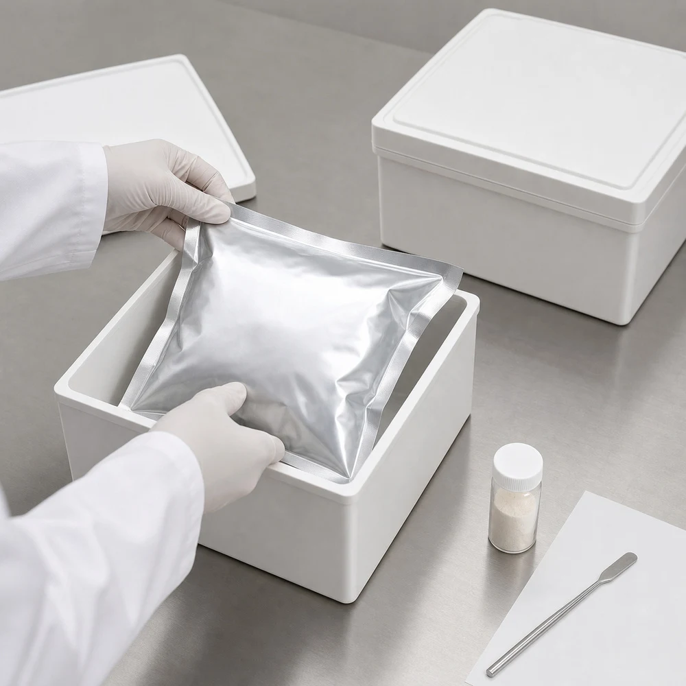 Urolithin A packaging and supply presentation