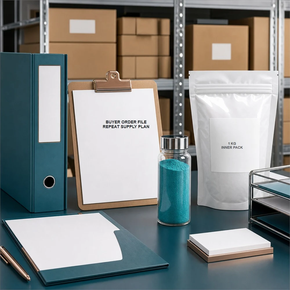 Copper Peptide Powder CAS 49557-75-7 product format presentation