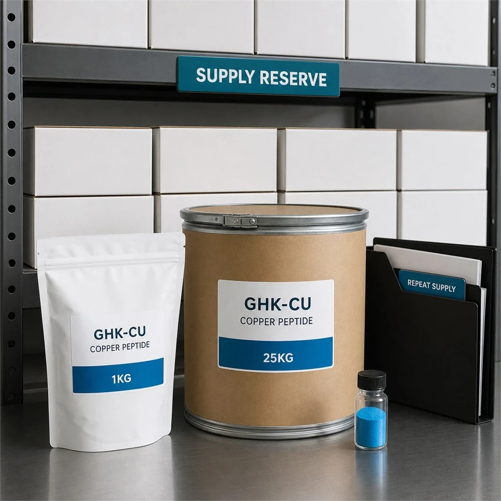 GHK-Cu Blue Copper Peptide Powder – Sample and Bulk Supply application and project presentation