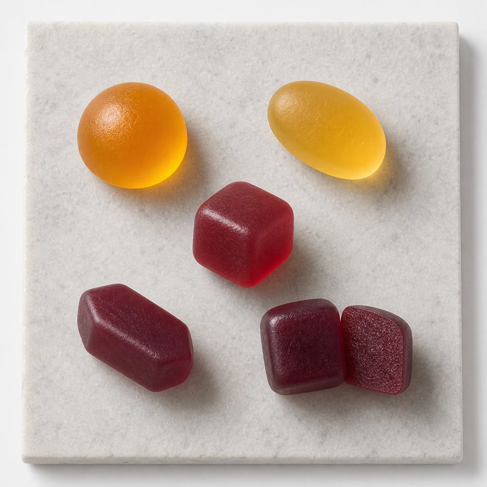 Plant-Based Gummy Custom Manufacturing Service ingredient and specification presentation