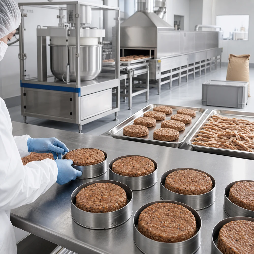 Fungi-Based Plant Meat Premix Manufacturing Service packaging and supply presentation