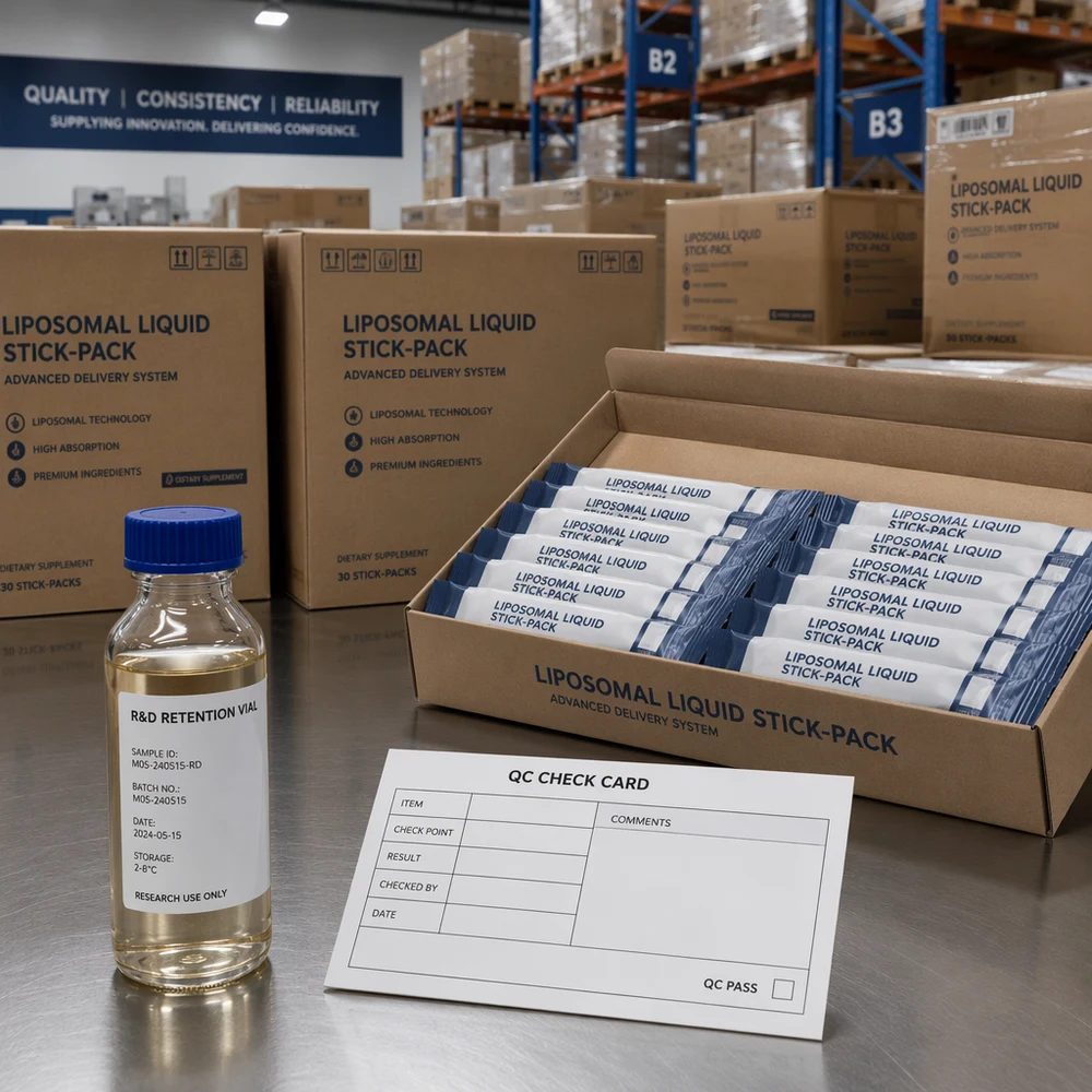 Liposomal Liquid Stick-Pack OEM/ODM quality and documentation presentation
