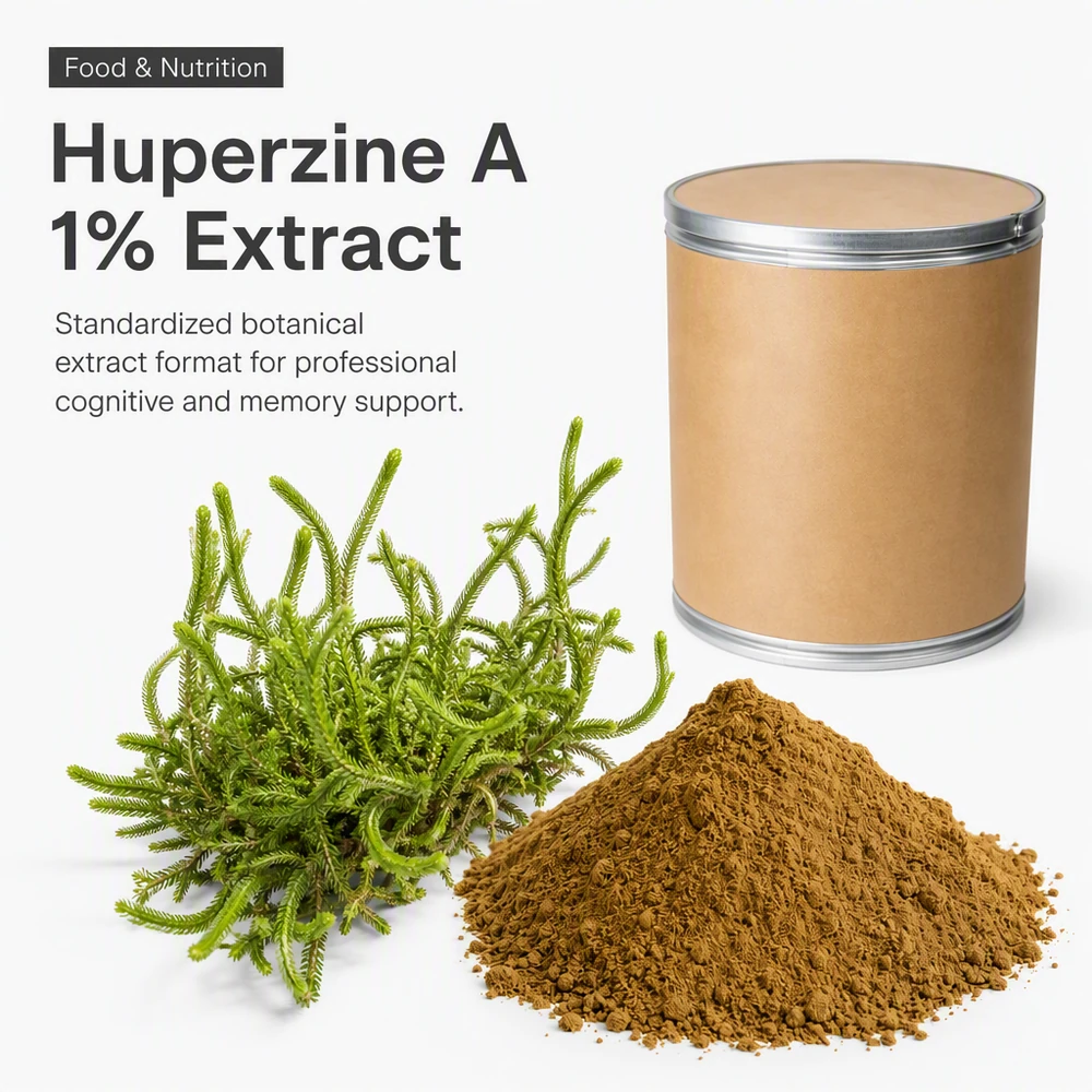 Huperzia Serrata Extract with 1% Huperzine A for Botanical Ingredient Review product sourcing presentation