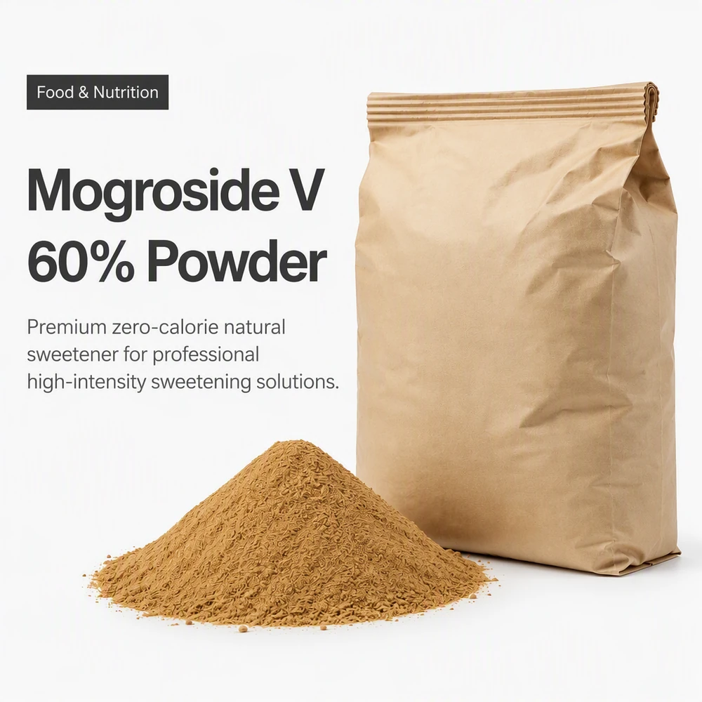 Mogroside V 60% Industrial Sweetener Powder for Reduced-Sugar Formulations