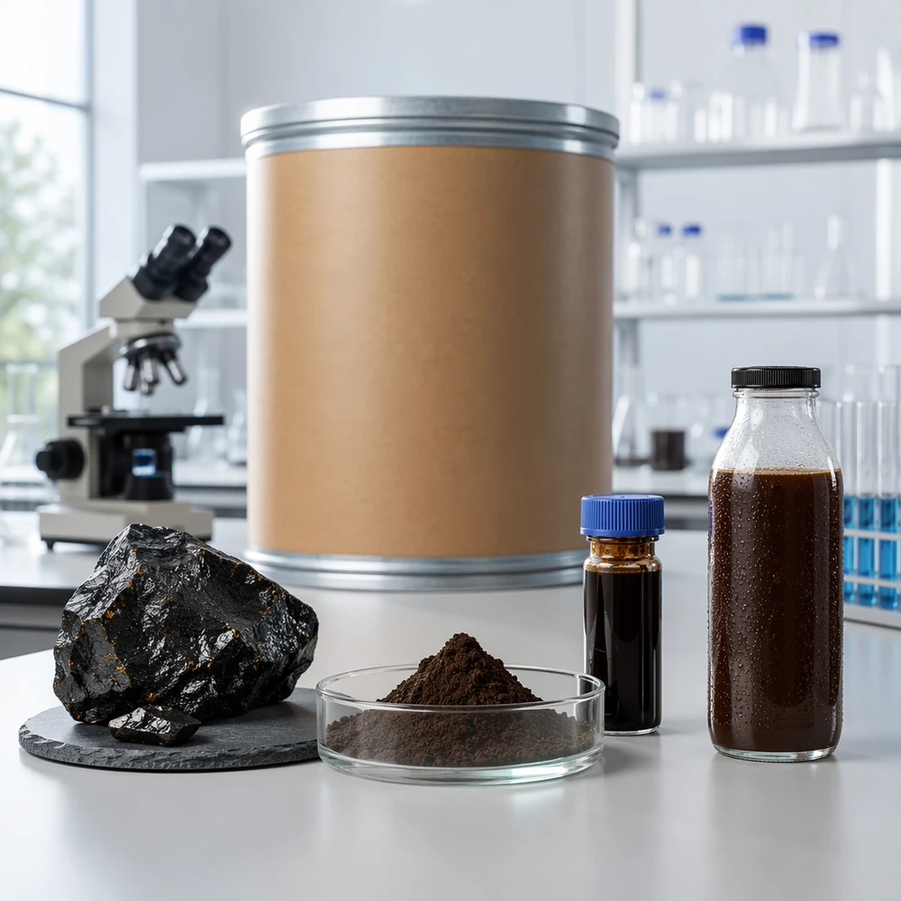 Shilajit Extract Standardized to 50% Fulvic Acid for Botanical Sourcing application and project presentation