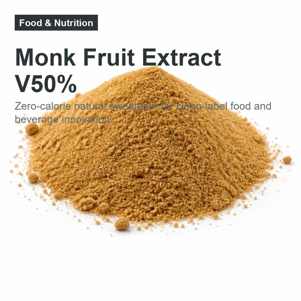 Monk Fruit Extract with 50% Mogroside V for Reduced-Sugar Formulations