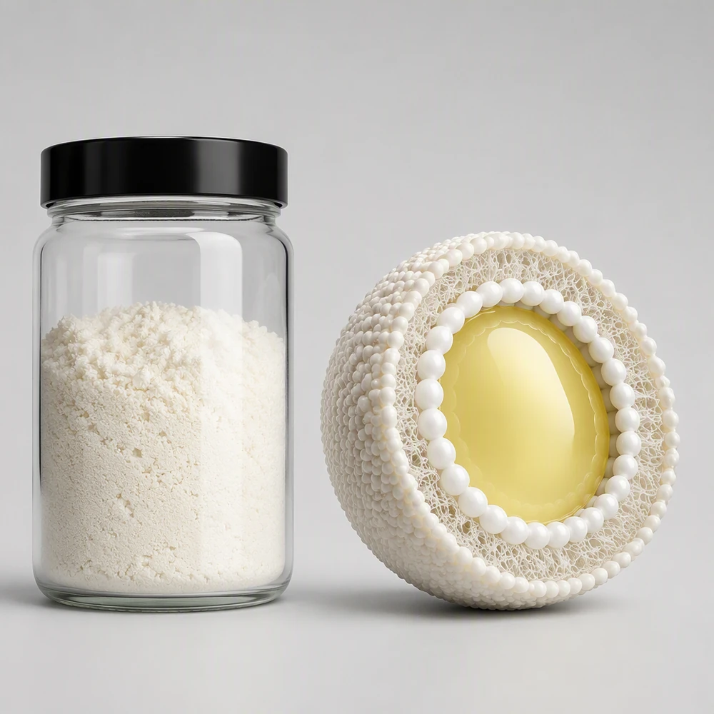Microencapsulated Botanical Essential Oil Powder for Custom Dry-Mix Projects ingredient and specification presentation